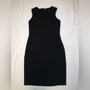 Women's Marina Black Sleeveless Stretch Zip Up Sheath Dress Tag Size 10